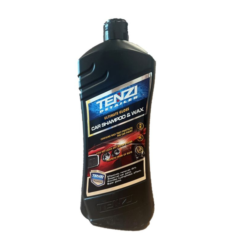 TENZI CAR SHAMPOO & WAX SHAMPOOING ET CIRE CARROSSERIES FLACON DE 0.77L