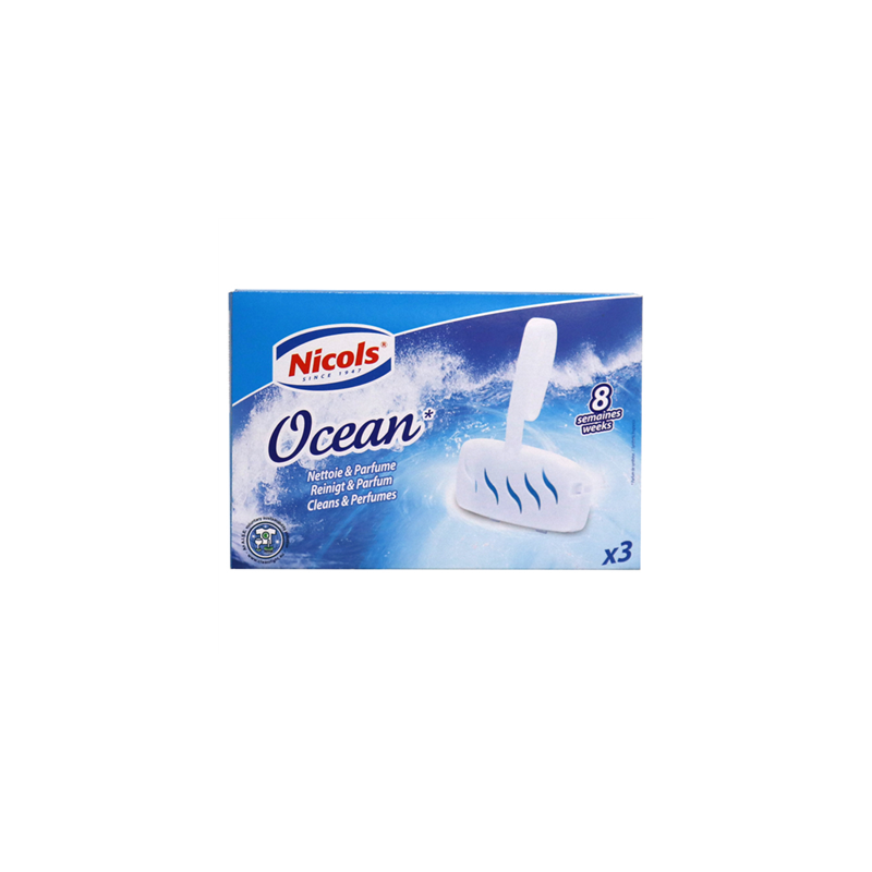 BLOC CUVETTE WC PARFUM OCEAN 40G- LOT DE 3