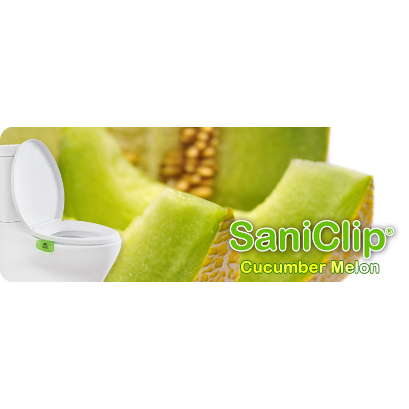 URIWAVE SANICLIP DESTRUCTEUR D'ODEURS PARFUM CONCOMBRE MELON BLOC DE 45G