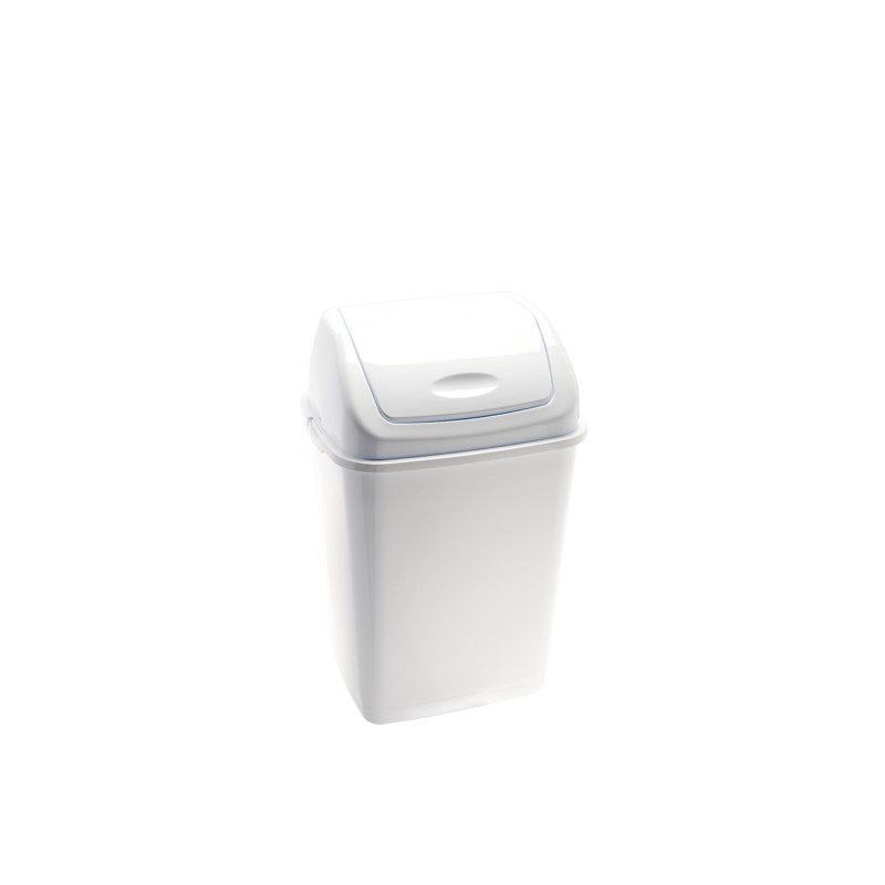 POUBELLE FLIP FLAP MEDIAL RIF BASIC BLANC MEDIAL 35L 