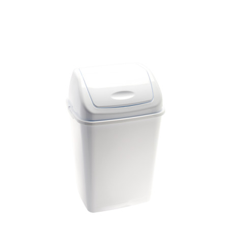 POUBELLE FLIP FLAP MEDIAL RIF BASIC BLANC MEDIAL 35L 