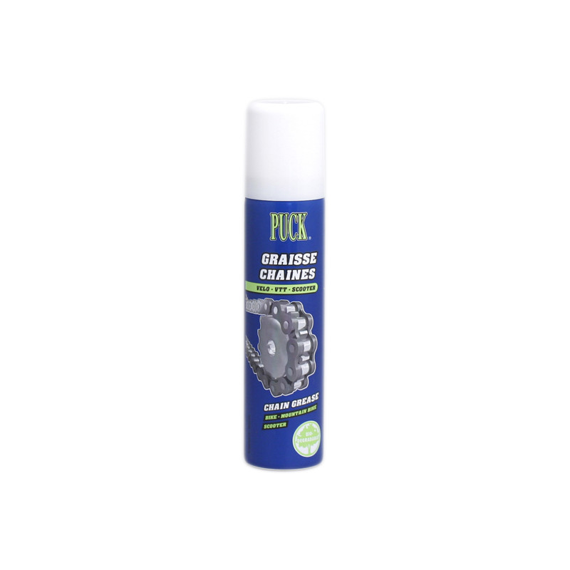 GRAISSE CHAINE BIODEGRADABLE POUR VELO PUCK AEROSOL DE 75ML 