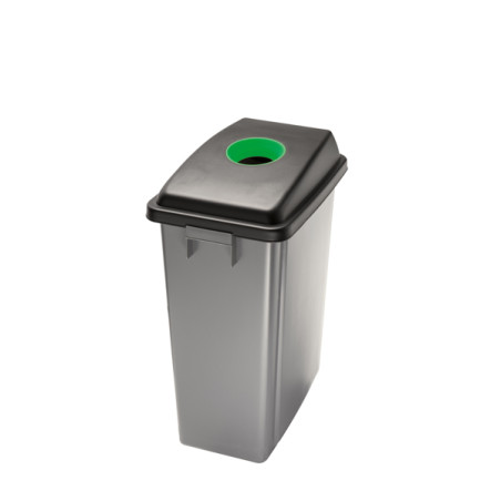 OFFICE POUBELLE 60L OUVERTURE RONDE VERTE