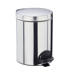 POUBELLE 5L A PEDALE ROSSIGNOL SANELIA INOX SEAU ANTI-BACTERIEN