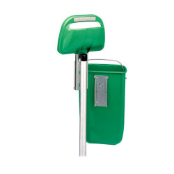 CORBEILLE PLASTIQUE EXTERIEURE CLASSIC VERTE MEDIAL 50L 