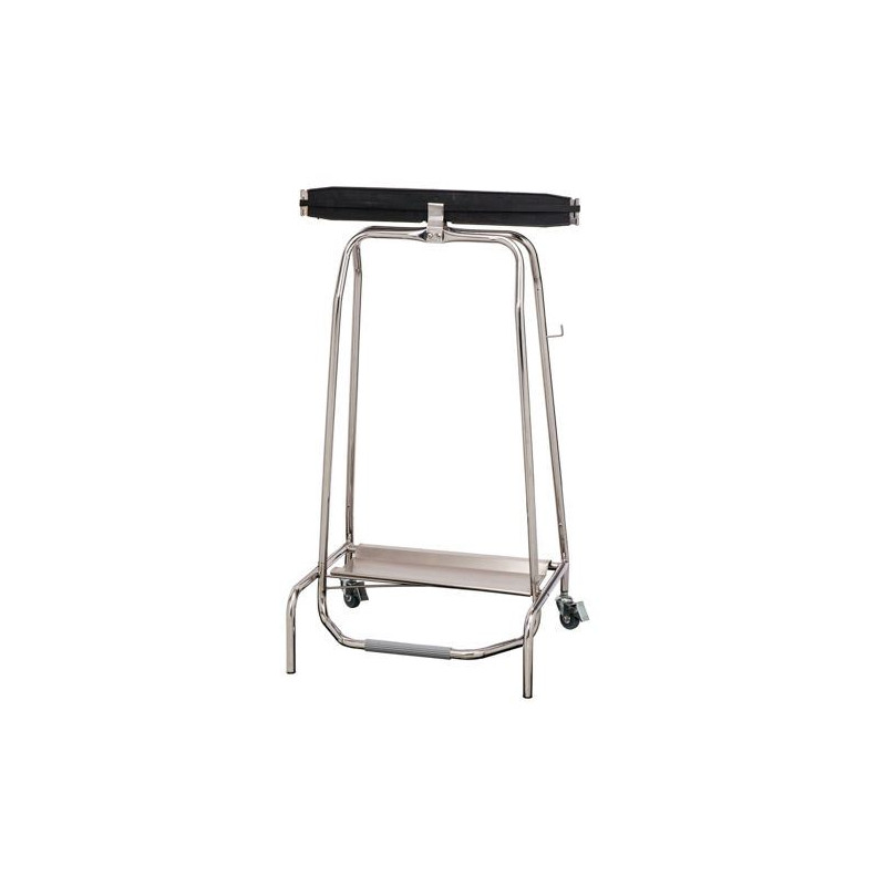 POUBELLE PORTE SAC MOBILE A PEDALE CLAPET HERMETIQUE INOX AISI 201 - 110L MARQUE MEDIAL