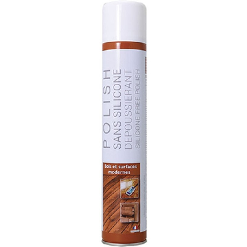 POLISH SANS SILICONE POUR LA PROTECTION ET L'EMBELLISSEMENT DES SURFACES MODERNES AEROSOL DE 500ML