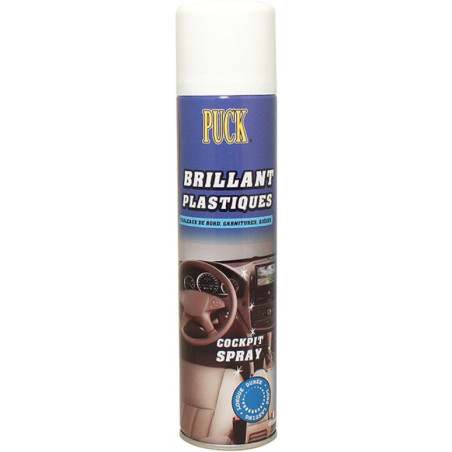 PUCK BRILLANT PLASTIQUES POUR L'ENTRETIEN DES HABITACLES ET TABLEAUX DE BORD AER DE 400ML