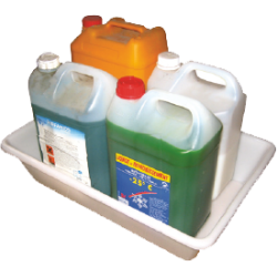 BAC DE RETENTION POUR 4 BIDONS 5L 500X340X120CM