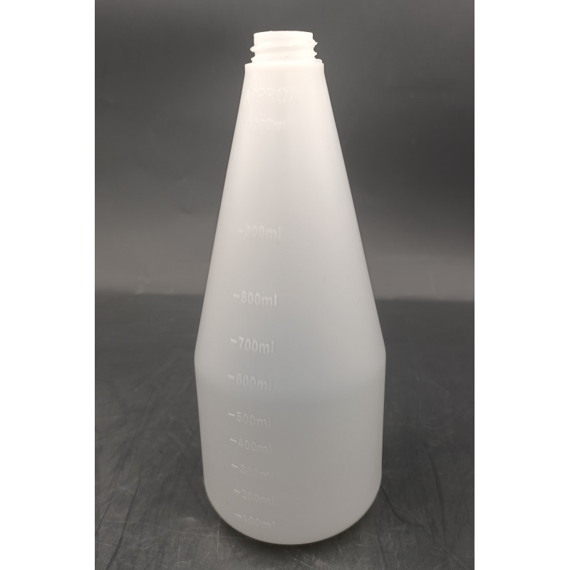 FLACON VIDE TRANSLUCIDE POUR PISTOLET 1000ML