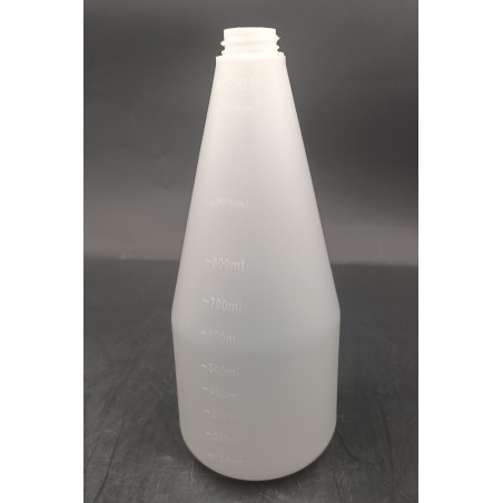 FLACON VIDE TRANSLUCIDE POUR PISTOLET 1000ML