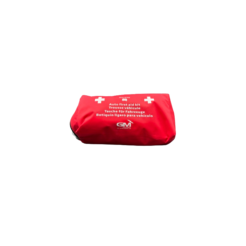TROUSSE DE SECOURS SOUPLE VEHICULES 2/4 PERSONNES FRANCE SECURITE ROUGE