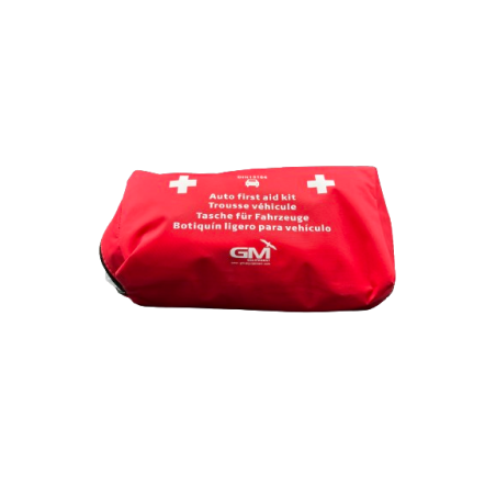 TROUSSE DE SECOURS SOUPLE VEHICULES 2/4 PERSONNES FRANCE SECURITE ROUGE