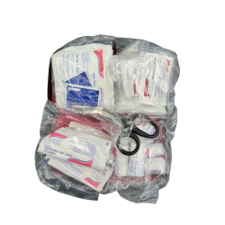 TROUSSE DE SECOURS SOUPLE VEHICULES 2/4 PERSONNES FRANCE SECURITE ROUGE