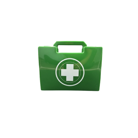 TROUSSE DE SECOURS RIGIDE URGENCES 1/5 PERSONNES FRANCE SECURITE VERTE