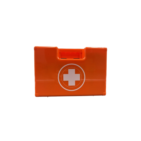TROUSSE DE SECOURS RIGIDE TRAVAUX BTB 2/4 PERSONNES FRANCE SECURITE ORANGE 