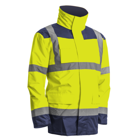 PARKA HI-VIZ 4/1 JAUNE/MARINE 3M CLASSE 3 KANATA TAILLE 3XL