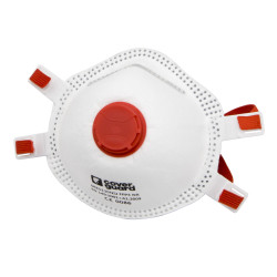 MASQUE FFP3 ANTI POUSSIERES JETABLE COULEUR ROUGE BOITE DE 10