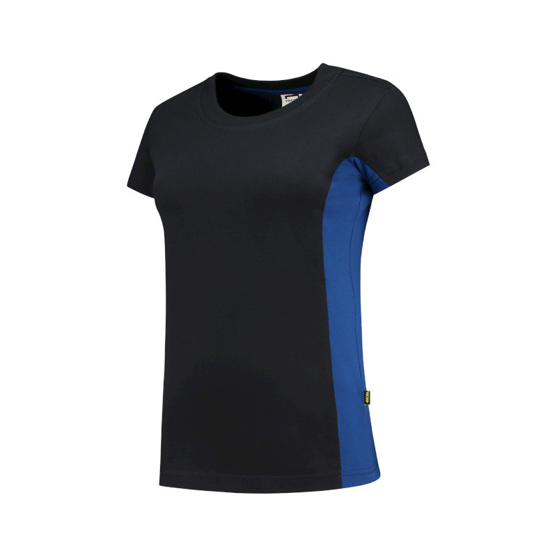 TEE SHIRT FEMME BICOLORE BLEU MARINE / ROYAL TS