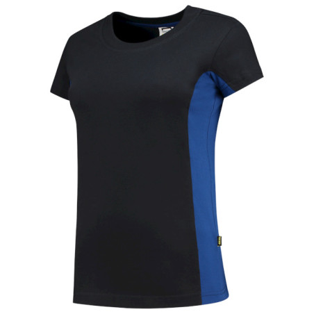TEE SHIRT FEMME BICOLORE BLEU MARINE / ROYAL TS