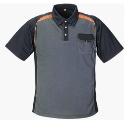 POLO TERRATREND TXJOB3817 NOIR GRIS ORANGE-MODELE EXPO