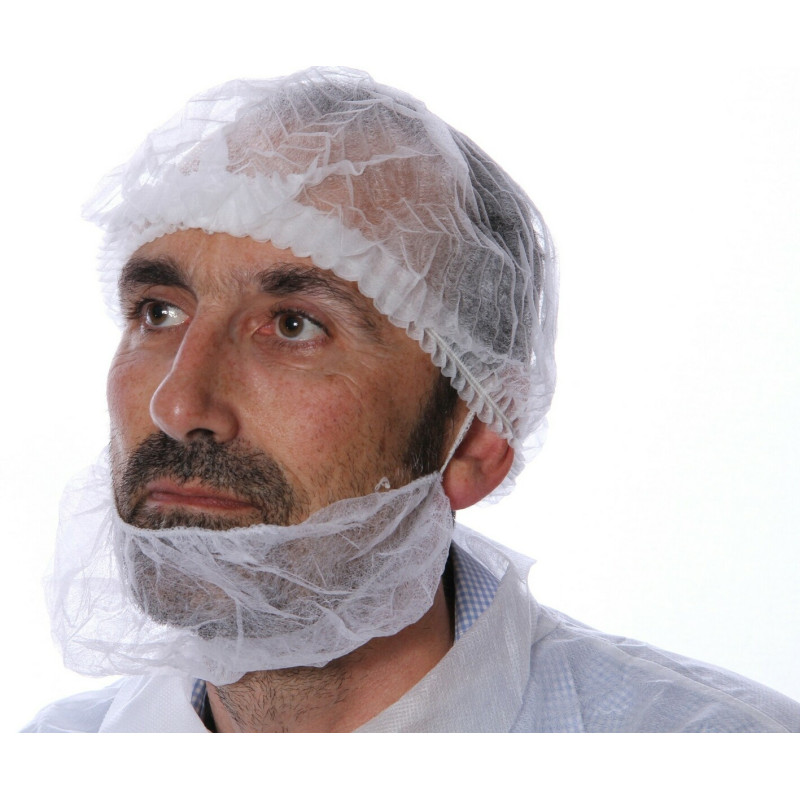 CACHE BARBE BLANC SACHET DE 100