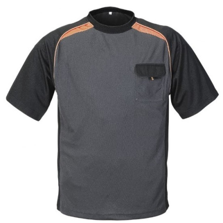 TEE SHIRT TERRATREND (TXJOB3816GN) GRIS/ORANGE TAILLE L