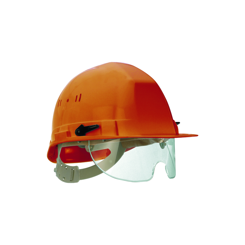 CASQUE DE CHANTIER LUNETTE INTEGREE ORANGE COVERGUARD