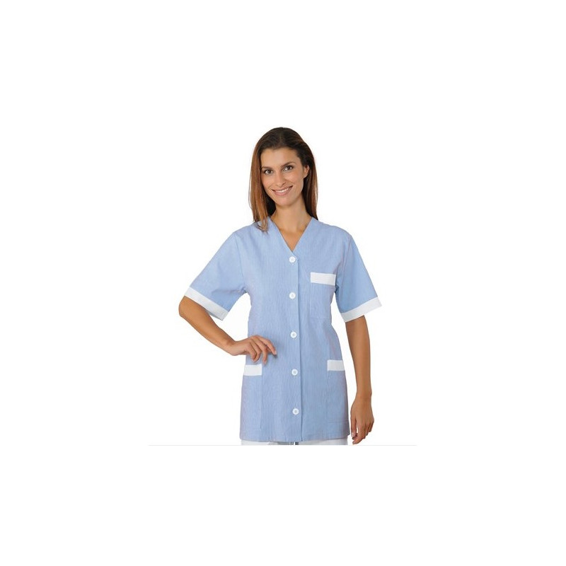 BLOUSE FEMME RIGATINO AZZURRO ISACCO TAILLE L