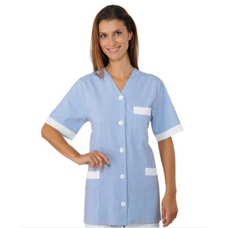 BLOUSE FEMME RIGATINO AZZURRO ISACCO TAILLE L