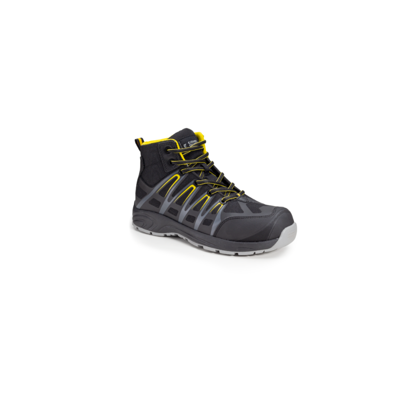 CHAUSSURE DE SECURITE HAUTE ALUNI S3 NOIR JAUNE