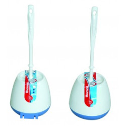 COMBINE BROSSE WC ERGOTOUCH CLANC COMPLET (BROSSE REBORDS+RECEPTACLE ACCROCHE MURALE) (369) HAUT.415MM DIAM.145MM