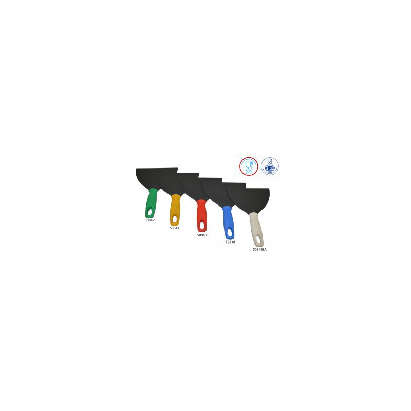 SPATULE 160MM LAME FIBRE DE VERRE ALIMENTAIRE MANCHE JAUNE (5084J)