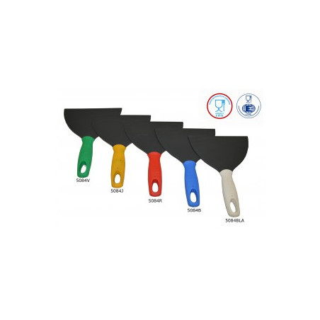 SPATULE 160MM LAME FIBRE DE VERRE ALIMENTAIRE MANCHE JAUNE (5084J)