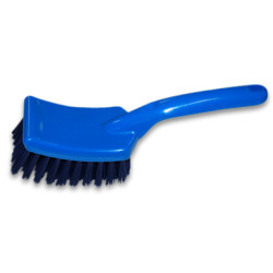 BROSSE A MANCHE COURT POLYES.MI-DUR ALIMENTAIRE BLEU 260X95MM (6017B)