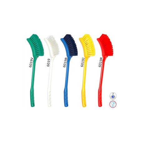 BROSSE A MANCHE LONG POLYES.MI-DUR ALIMENTAIRE BLEU 400X70MM (6019B)