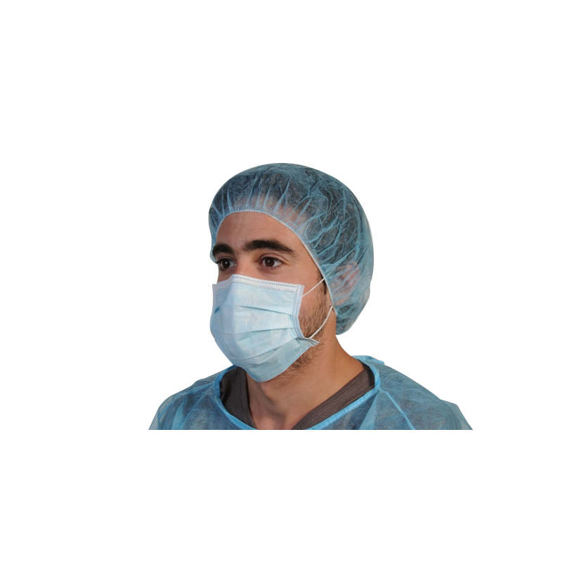 MASQUE ANTI-PROJECTION 3PLIS (TYPE CHIRURGICAUX) BLEU BOITE DE 50