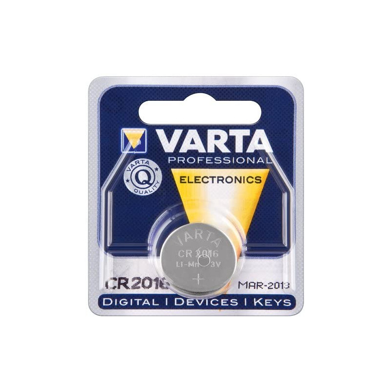 PILE BOUTON LITHIUM 3V CR 2016