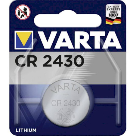 PILE BOUTON LITHIUM 3V CR 2430