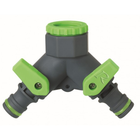 NEZ DE ROBINET SELECTEUR B-MATIERE 2 CIRCUITS AVEC VANNES D'ARRET 