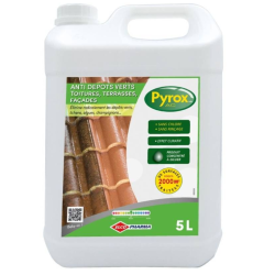 PYROX AC CONCENTRE - ANTI DEPOTS VERTS TOITURES BIDON DE 5 LITRES