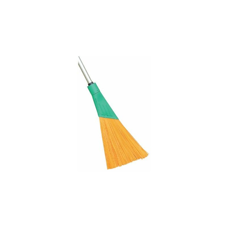 BALAI CITE FIBRES SOUPLES ORANGE AVEC MANCHE