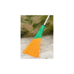 BALAI CITE FIBRES SOUPLES ORANGE AVEC MANCHE