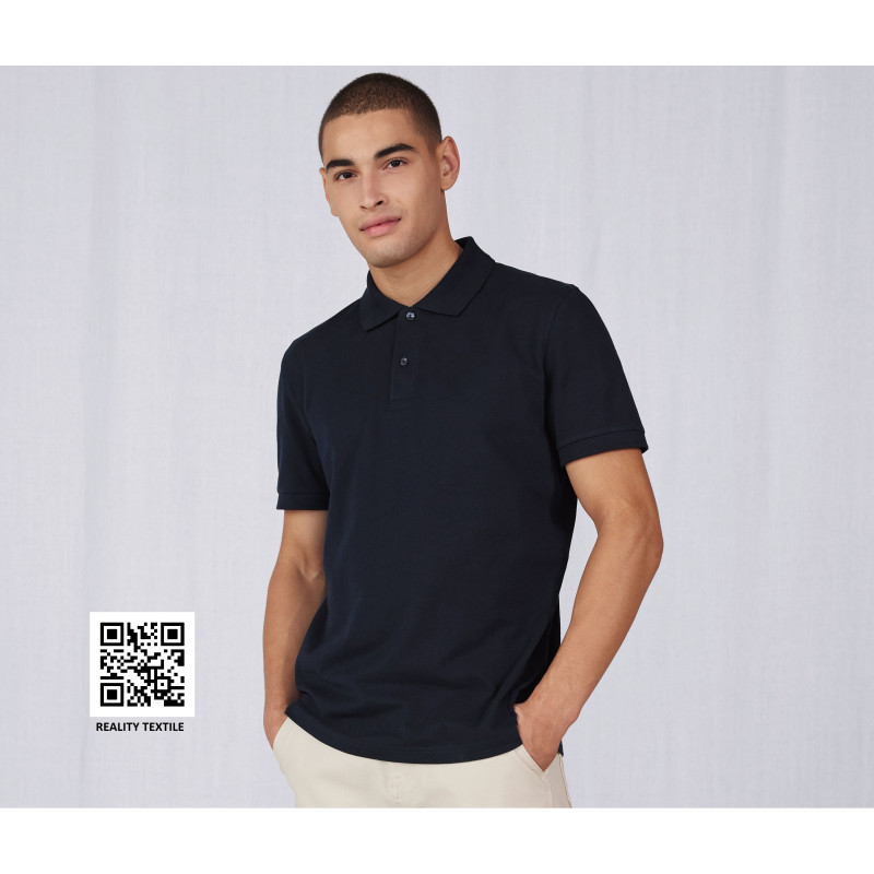 POLO MANCHES COURTES GRIS FONCE E180 IMBRETEX TM