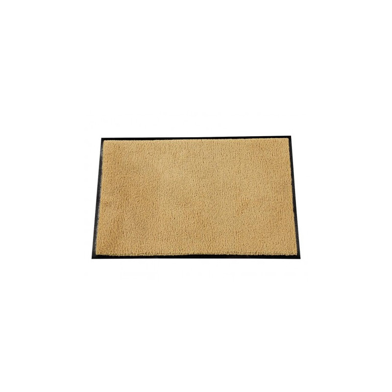 TAPIS ANTI POUSSIERE CONFOR BEIGE 90X140CM POLYAMIDE SUR CAOUTCHOUC NITRILE A PICOTS EPAISSEUR 10MM
