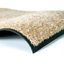 TAPIS ANTI POUSSIERE CONFOR BEIGE 90X140CM POLYAMIDE SUR CAOUTCHOUC NITRILE A PICOTS EPAISSEUR 10MM