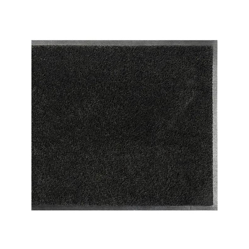 TAPIS ANTI POUSSIERE CONFOR NOIR 60X80CM POLYAMIDE SUR CAOUTCHOUC NITRILE A PICOTS EPAISSEUR 10MM
