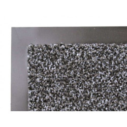 TAPIS ANTI-POUSSIERE FIGEAC GRIS 40X60CM POLYAMIDE SEMELLE PVC RENFORCE