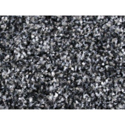 TAPIS ANTI-POUSSIERE FIGEAC GRIS 60X80CM POLYAMIDE SEMELLE PVC RENFORCE