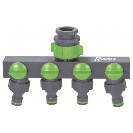 NEZ DE ROBINET SELECTEUR B-MATIERE 4 CIRCUITS AVEC VANNES D'ARRET 